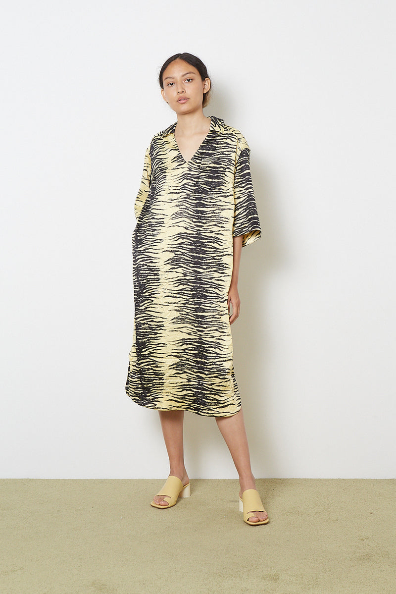 ganni yellow silk dress Ganni Calla Yellow Floral Silk Wrap Dress Assymetrical Ruffle Hem Size 40 US 10