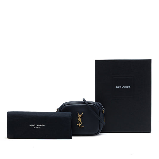Calfskin Monogram Blogger Bag Blue - Lab Luxury Resale