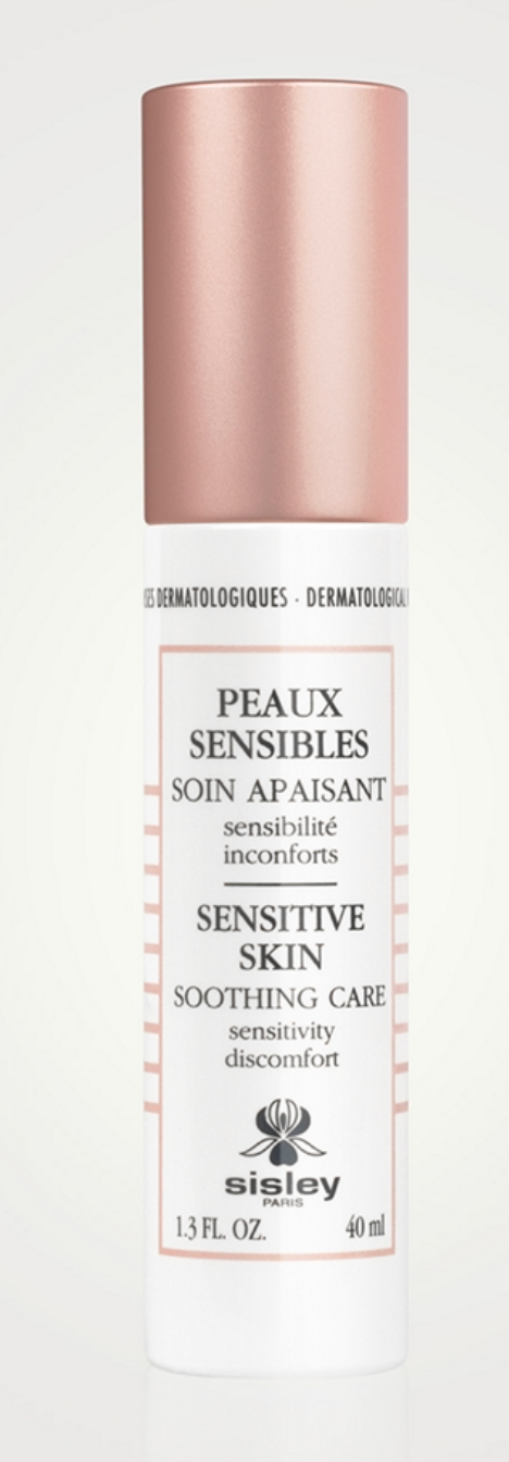 Sisley Paris Sensitive Skin Soothing Care in 40ml bottle, gentle moisturizer for sensitive skin, with calming and hydrating ingredients.