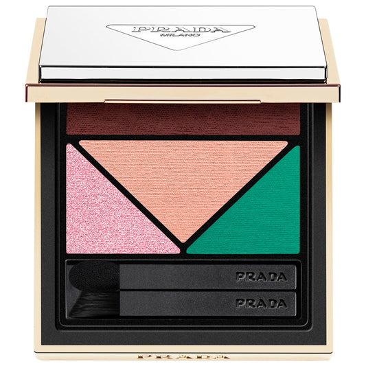 Prada Dimensions Multi-Effect Refillable Eyeshadow Palette - 04 POETRY - a poem composed by a dusty pink with a hint of billiard green NIB