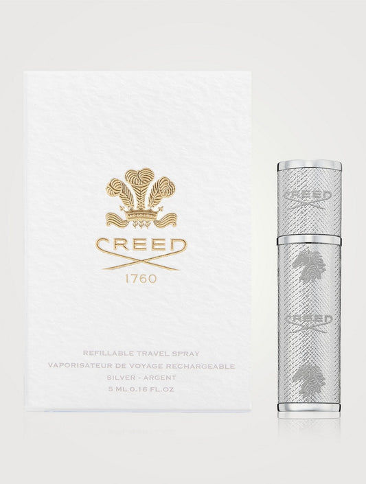 CREED Refillable Travel Perfume Atomizer - Silver NIB