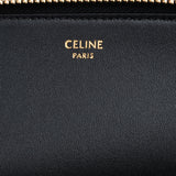 Shiny Calfskin Triomphe Pouch Black - Lab Luxury Resale