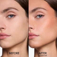 Dior Forever Skin Bronze bronzing balm stick in natural skin finish, showing multiple shades and product packaging.