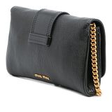 Leather Crystal Embellished Crossbody Black - Lab Luxury Resale
