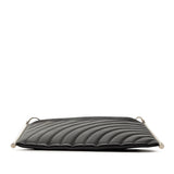 Medium Quilted Smooth Calfskin Roy Clutch Black - Lab Luxury Resale