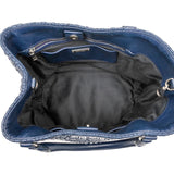 Matelasse Nappa Crystal Satchel Blue - Lab Luxury Resale
