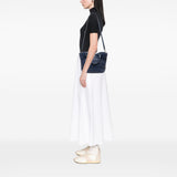 Matelasse Nappa Crystal Satchel Blue - Lab Luxury Resale