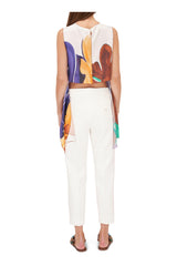 Dorothee Schumacher Rainbow Dreams Silk Blouse Size Large