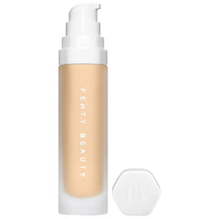 Fenty Beauty Soft’Lit Hydrating Longwear Foundation in Warm Yellow shade, new in box, showcasing the smooth, luminous finish.