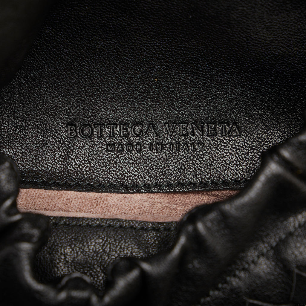 Bottega Veneta Intrecciato Flap Belt Bag Black | LAB