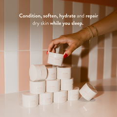 PAUME Overnight Hand and Foot Hydration Mask in jar and refill, featuring nourishing beauty treatment for dry skin.
