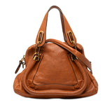 Small Leather Paraty Satchel Brown - Lab Luxury Resale