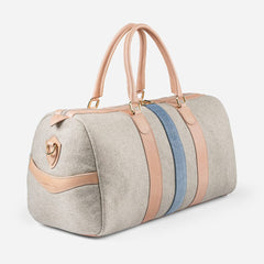 Monte & Coe Italian Wool Weekender in Natural NEW