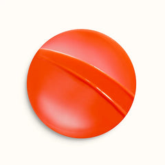 Hermès Silky Lipstick Shine in orange shade, new in box, showcasing smooth, glossy finish and elegant packaging.