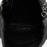 Leather Braided Stitch Hobo Black - Lab Luxury Resale