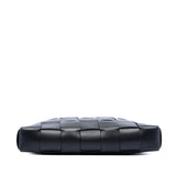 Lambskin Maxi Intrecciato The Snap Clutch Black - Lab Luxury Resale