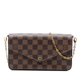 Damier Ebene Pochette Felicie Brown - Lab Luxury Resale