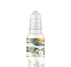 A Pleasant Thought Venus perfume oil with orange blossom and vanilla crème, featuring a sleek glass bottle and elegant packaging.