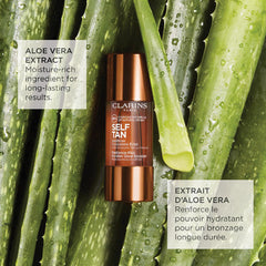 Clarins Radiance-Plus Golden Glow Booster 30ml bottle, natural beauty product for radiant skin, unopened and new in box.