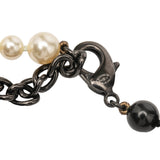 CC Faux Pearl and Bead Necklace Black - Lab Luxury Resale