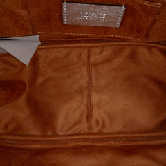 Metallic Leather Tag Bowling Bag Silver - Lab Luxury Resale