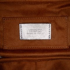 Metallic Leather Tag Bowling Bag Silver - Lab Luxury Resale