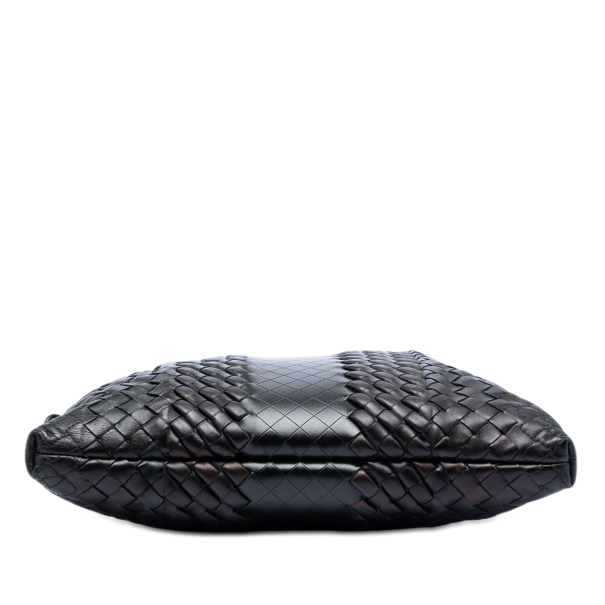 Leather Intreccio Imperatore Crossbody Black - Lab Luxury Resale