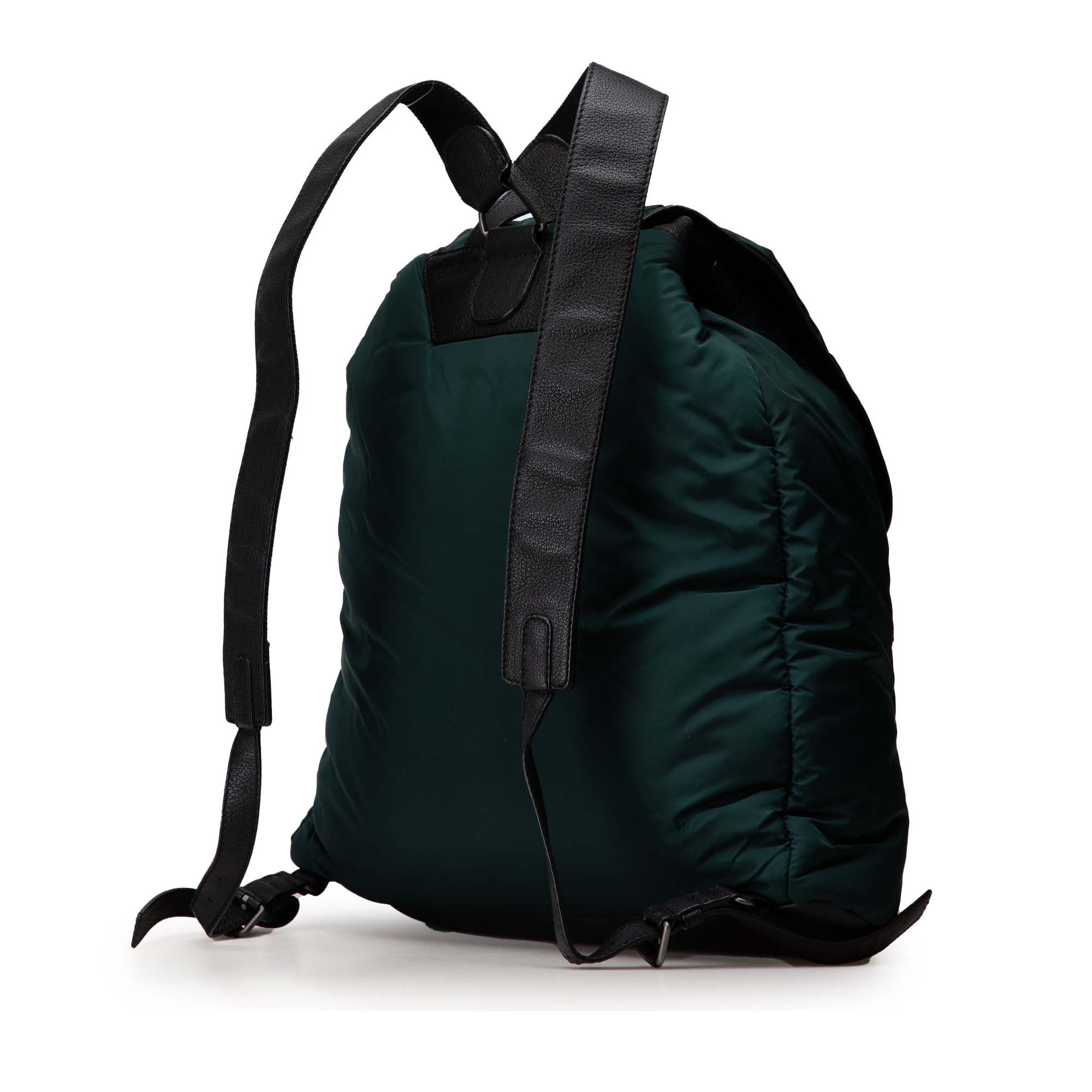 Nylon Motocross Classic Traveler Backpack Green - Lab Luxury Resale