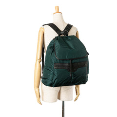 Nylon Motocross Classic Traveler Backpack Green - Lab Luxury Resale