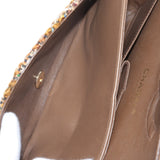 Medium Classic Tweed Double Flap Brown - Lab Luxury Resale