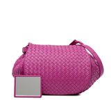 Nappa Intrecciato Flap Crossbody Pink - Lab Luxury Resale