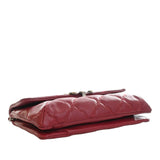 CC Quilted Calfskin Double Stitch Hamptons Flap Red - Lab Luxury Resale