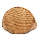 Woven Straw Saxo MM Brown - Lab Luxury Resale