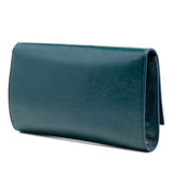 Large Textured Patent Belle De Jour Clutch Blue - Lab Luxury Resale