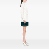 Large Textured Patent Belle De Jour Clutch Blue - Lab Luxury Resale
