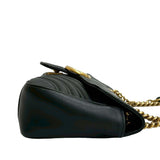 Medium GG Marmont Matelasse Leather Shoulder Bag Black - Lab Luxury Resale