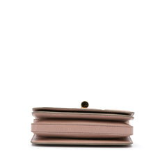 Tom Ford medium pink leather Natalia crossbody bag with adjustable strap and gold-tone hardware.