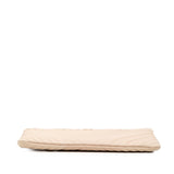 Large Chevron Caviar O Case Clutch Beige - Lab Luxury Resale