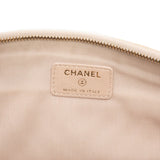 Large Chevron Caviar O Case Clutch Beige - Lab Luxury Resale