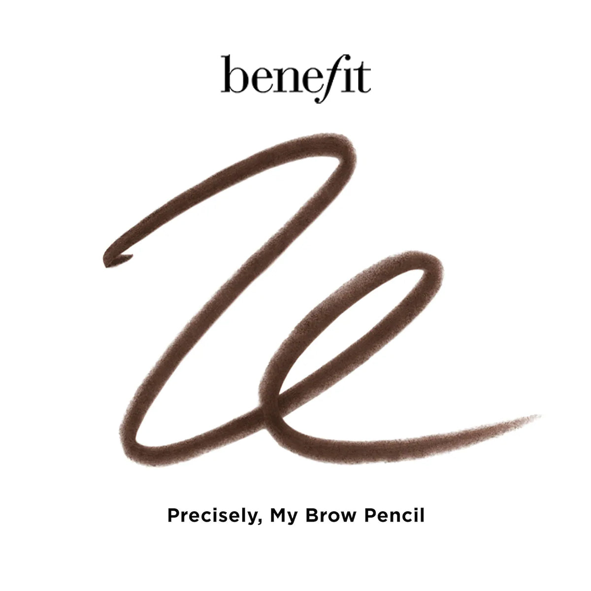 Swatch of Benefit Cosmetics Precisely, My Brow Pencil waterproof eyebrow definer in various shades for natural-looking brows.