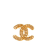 CC Gold Plated Chain Brooch Gold - Lab Luxury Resale