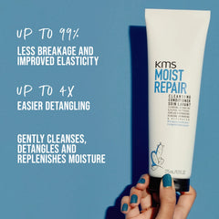KMS MoistRepair Cleansing Conditioner bottle in 275ml with a sleek design, suitable for nourishing and repairing hair.