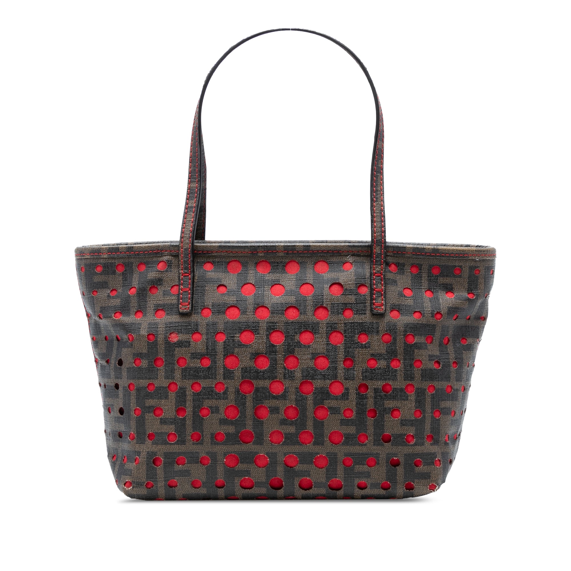 Small Perforated Zucca Spalmati Roll Tote Brown - Lab Luxury Resale