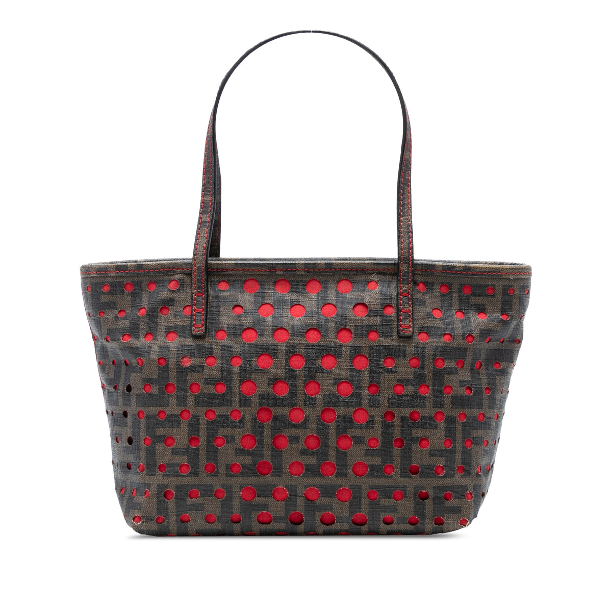 Small Perforated Zucca Spalmati Roll Tote Brown - Lab Luxury Resale