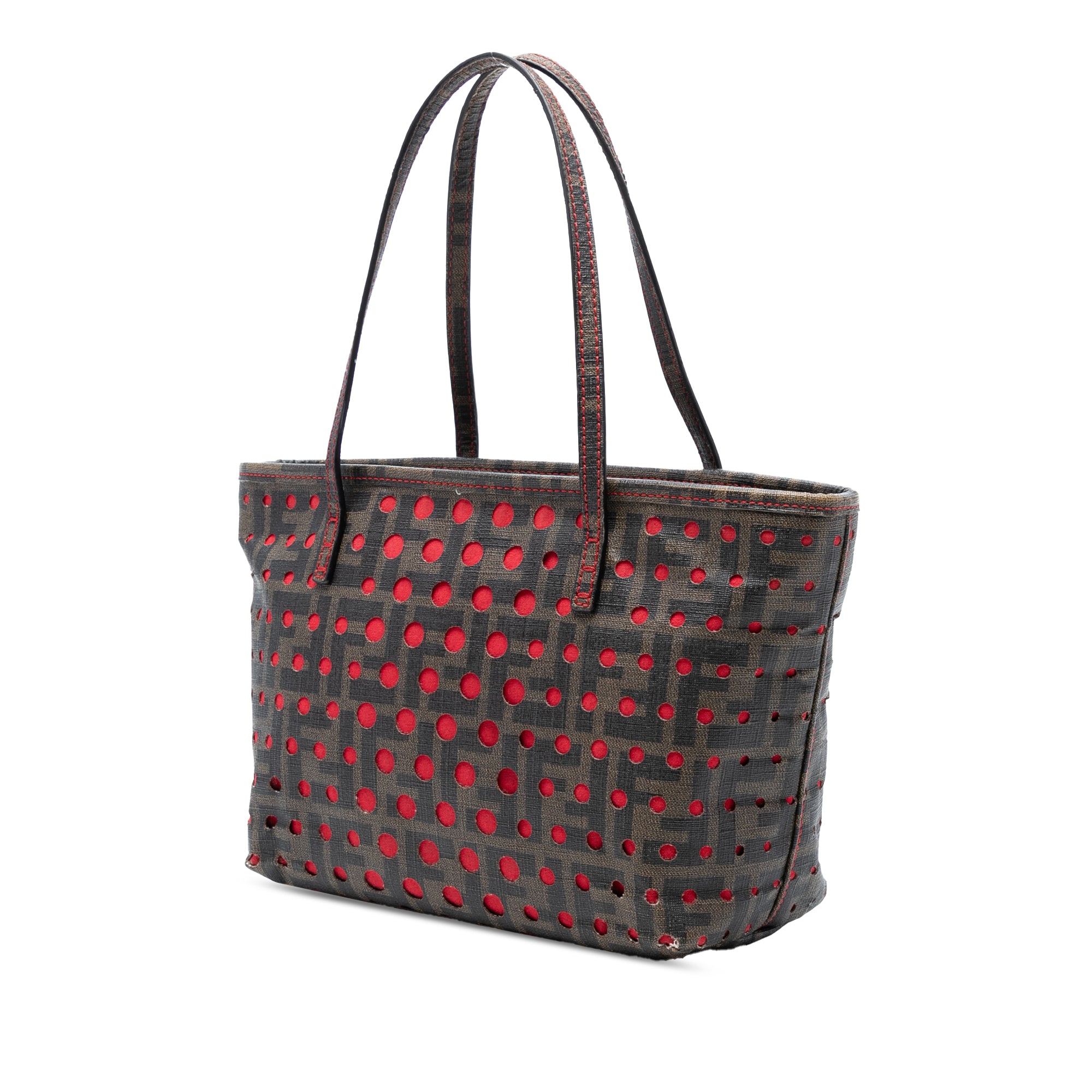 Small Perforated Zucca Spalmati Roll Tote Brown - Lab Luxury Resale