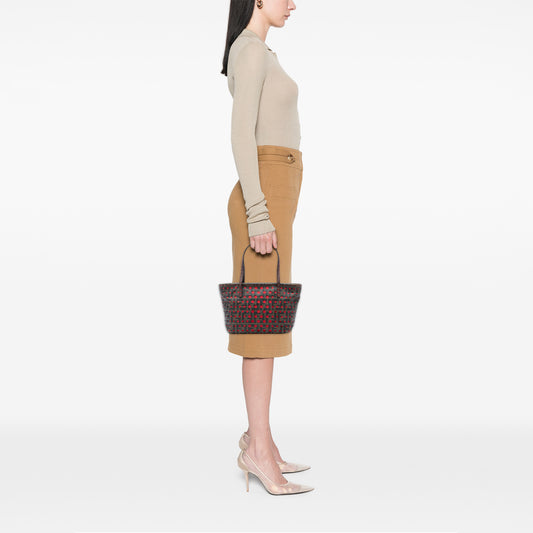 Small Perforated Zucca Spalmati Roll Tote Brown - Lab Luxury Resale