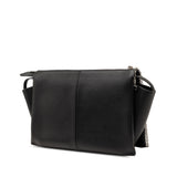 Trifold Leather Clutch On Chain Black - Lab Luxury Resale