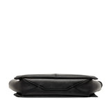 Trifold Leather Clutch On Chain Black - Lab Luxury Resale