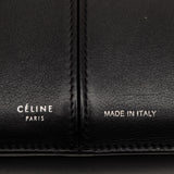 Trifold Leather Clutch On Chain Black - Lab Luxury Resale