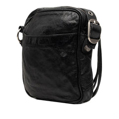Lambskin Motocross Le Cagole Messenger Bag Black - Lab Luxury Resale
